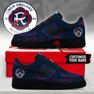 Limited Edition – Customized MLS New England Revolution Af1 Sneakers