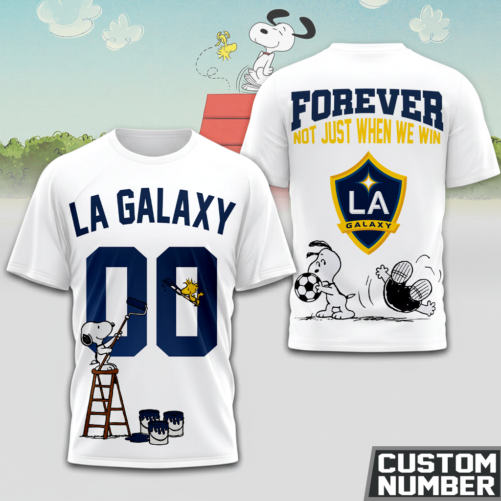 Limited Edition – Customized MLS LA Galaxyxy x Snoopy Hoodie T-Shirts