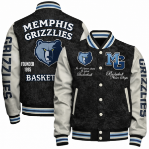 Limited Edition – Customized NBA Memphis Grizzlies Baseball Jacket