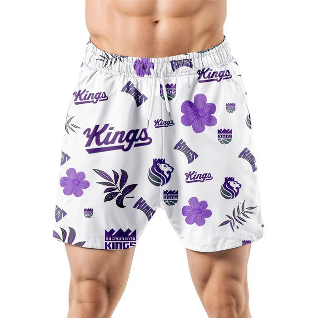 Limited Edition – Customized NBA Sacramento Kings Unisex Hawaiian Shirt & Shorts Set - Image 5