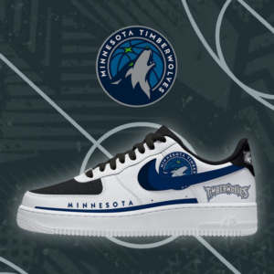 Limited Edition – Customized NBA Minnesota Timberwolves Af1 Shoes