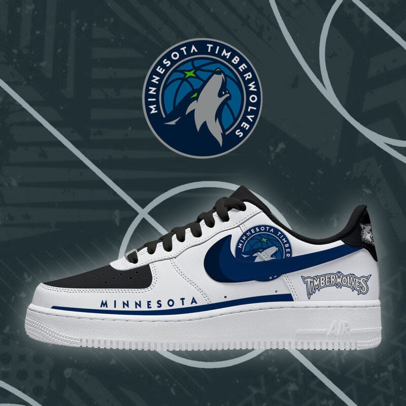 Limited Edition – Customized NBA Minnesota Timberwolves Af1 Shoes