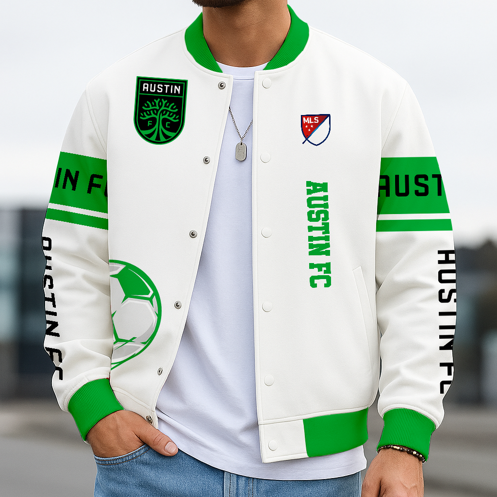 Limited Edition – Customized MLS Austin FC Baseball Jacket