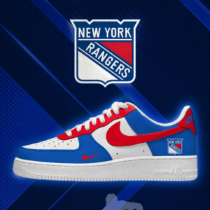Limited Edition – Customized NHL New York Rangers Af1 Shoes