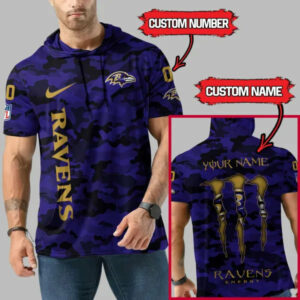 Limited Edition – Customized NFL Baltimore Ravens Short Sleeve Hoodie
