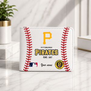 Limited Edition – Customized MLB Pittsburgh Pirates Leather Wallet
