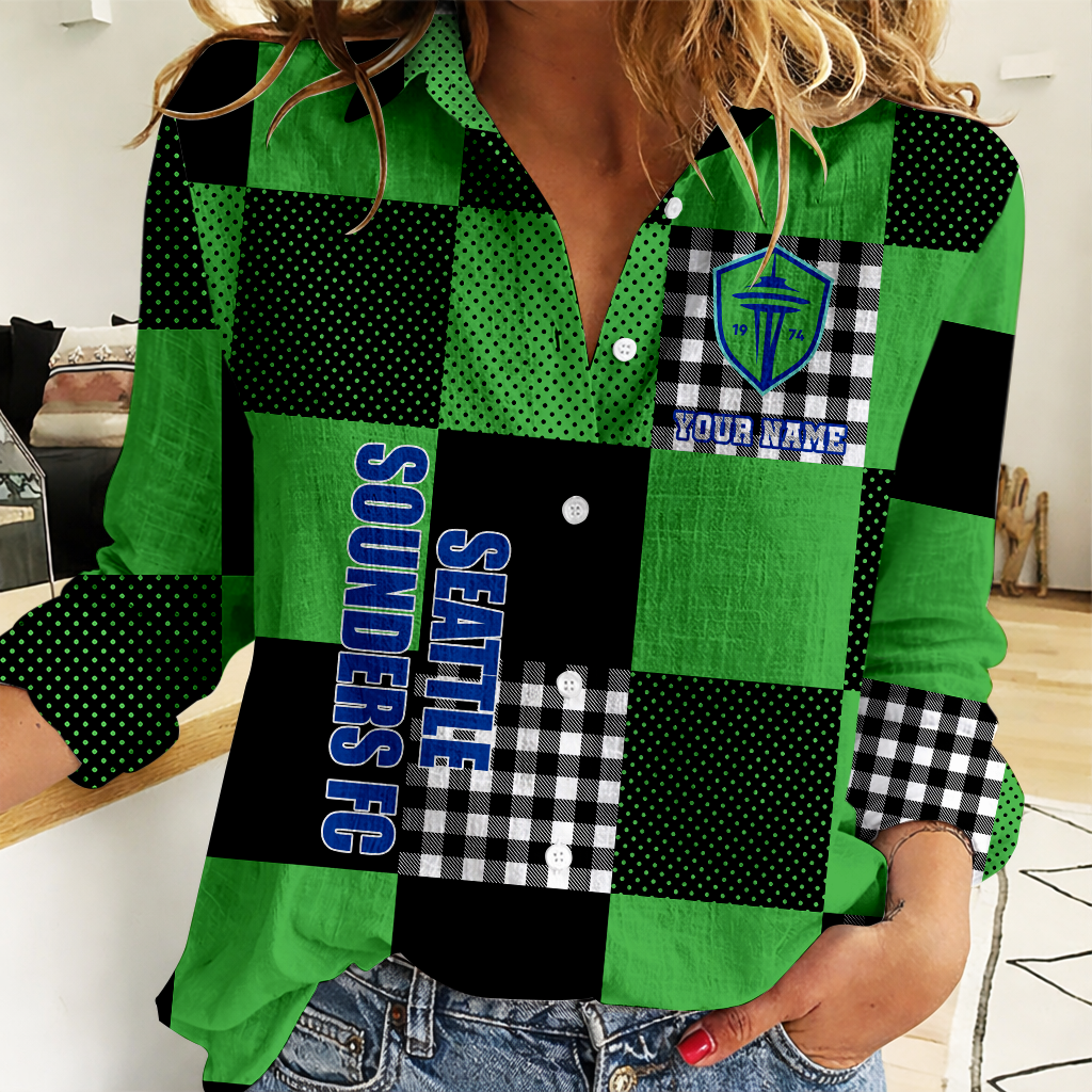 Limited Edition – Customized MLS Seattle Sounders Women Casual Shirt