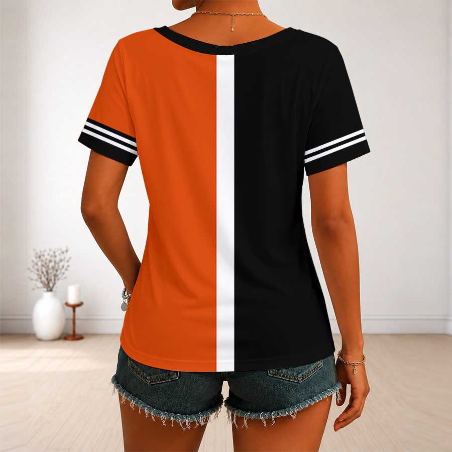 Limited Edition – Customized MLB Baltimore Orioles V-Neck Female Shirt - Image 2