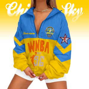 Limited Edition – Customized WNBA Chicago Sky V-Neck Zipper Sweatshirt Jacket