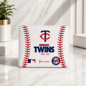 Limited Edition – Customized MLB Minnesota Twins Leather Wallet