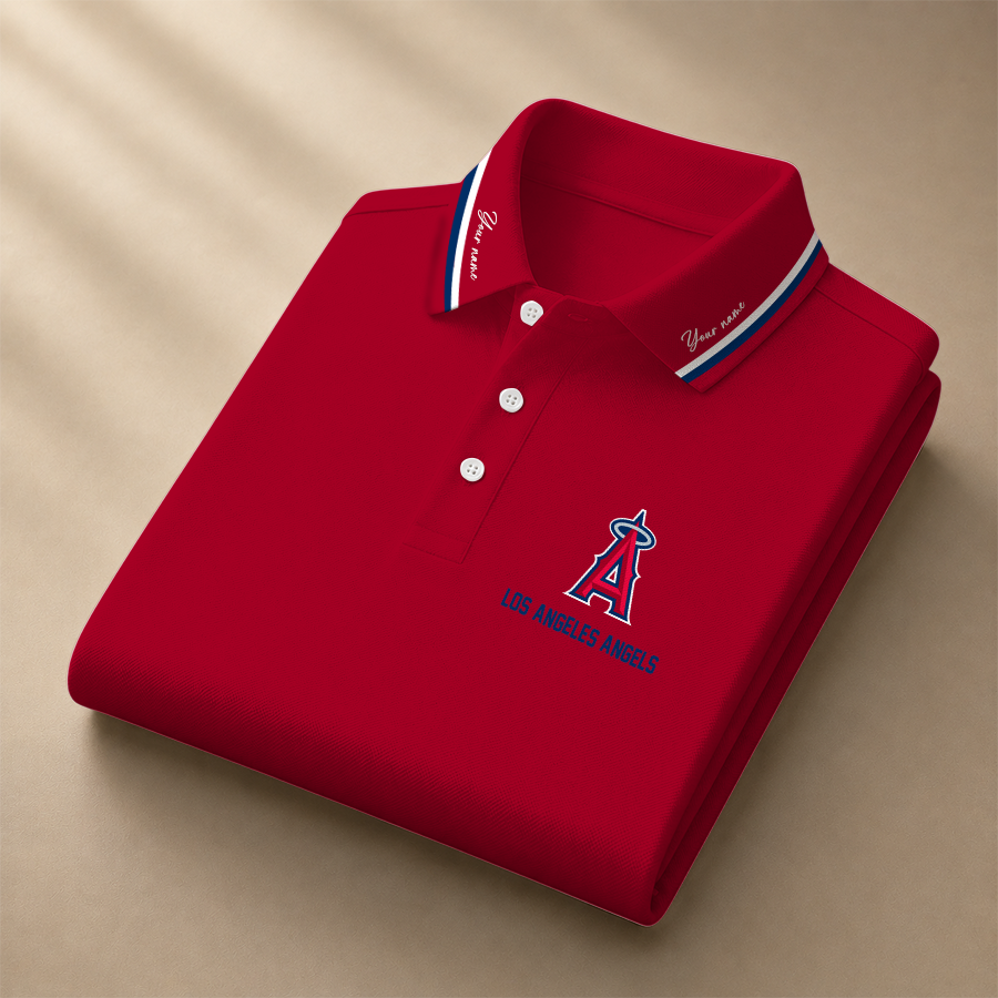 Limited Edition – Customized MLB Los Angeles Angels Polo Shirt