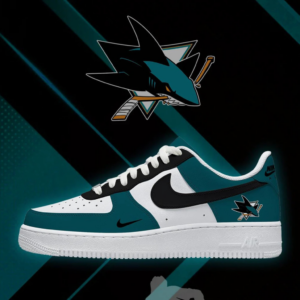 Limited Edition – Customized NHL San Jose Sharks Af1 Shoes
