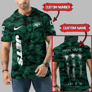Limited Edition – Customized NFL Nyj New York Jets Short Sleeve Hoodie
