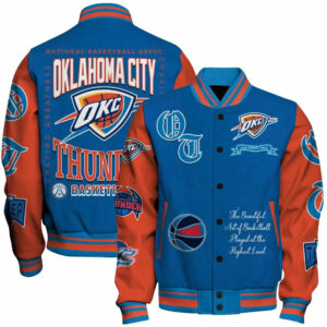 Limited Edition – Customized NBA Oklahoma City Thunder Baseball Jacket