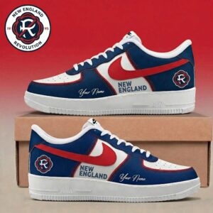 Limited Edition – Customized MLS New England Revolution Af1 Sneakers