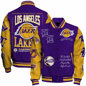 Limited Edition – Customized NBA Los Angeles Lakers Baseball Jacket