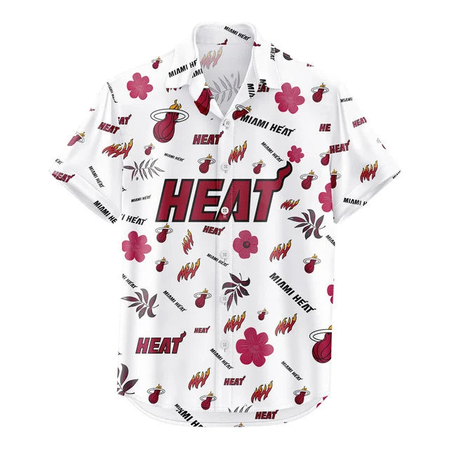 Limited Edition – Customized NBA Miami Heat Unisex Hawaiian Shirt & Shorts Set - Image 3