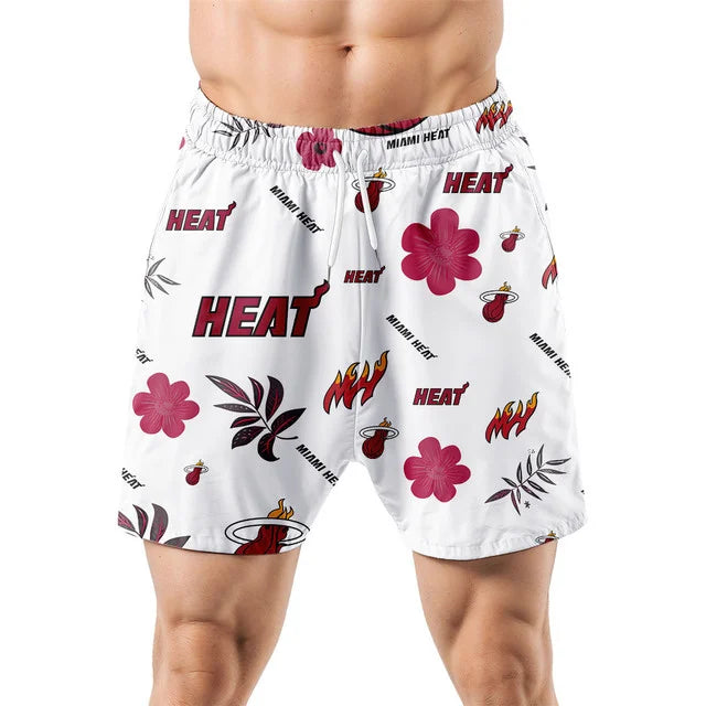Limited Edition – Customized NBA Miami Heat Unisex Hawaiian Shirt & Shorts Set - Image 5