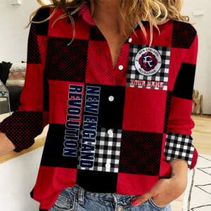 Limited Edition – Customized MLS New England Revolution Women Casual Shirt
