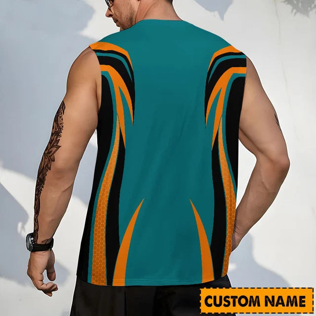 Limited Edition – Customized NHL San Jose Sharks Tank Top & Gym Shirt - Image 2