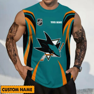 Limited Edition – Customized NHL San Jose Sharks Tank Top & Gym Shirt