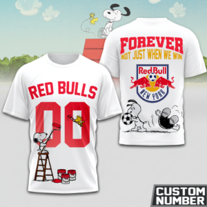 Limited Edition – Customized MLS New York Red Bulls x Snoopy Hoodie T-Shirts