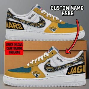 Limited Edition – Customized NFL Jacksonville Jaguars Af1 Sneakers