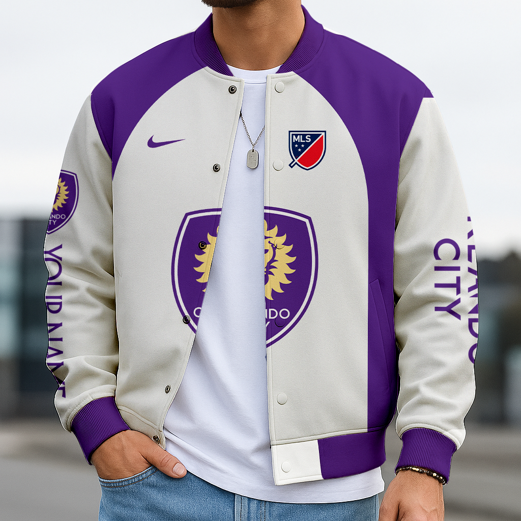 Limited Edition – Customized MLS Orlando City SC Baseball Jacket