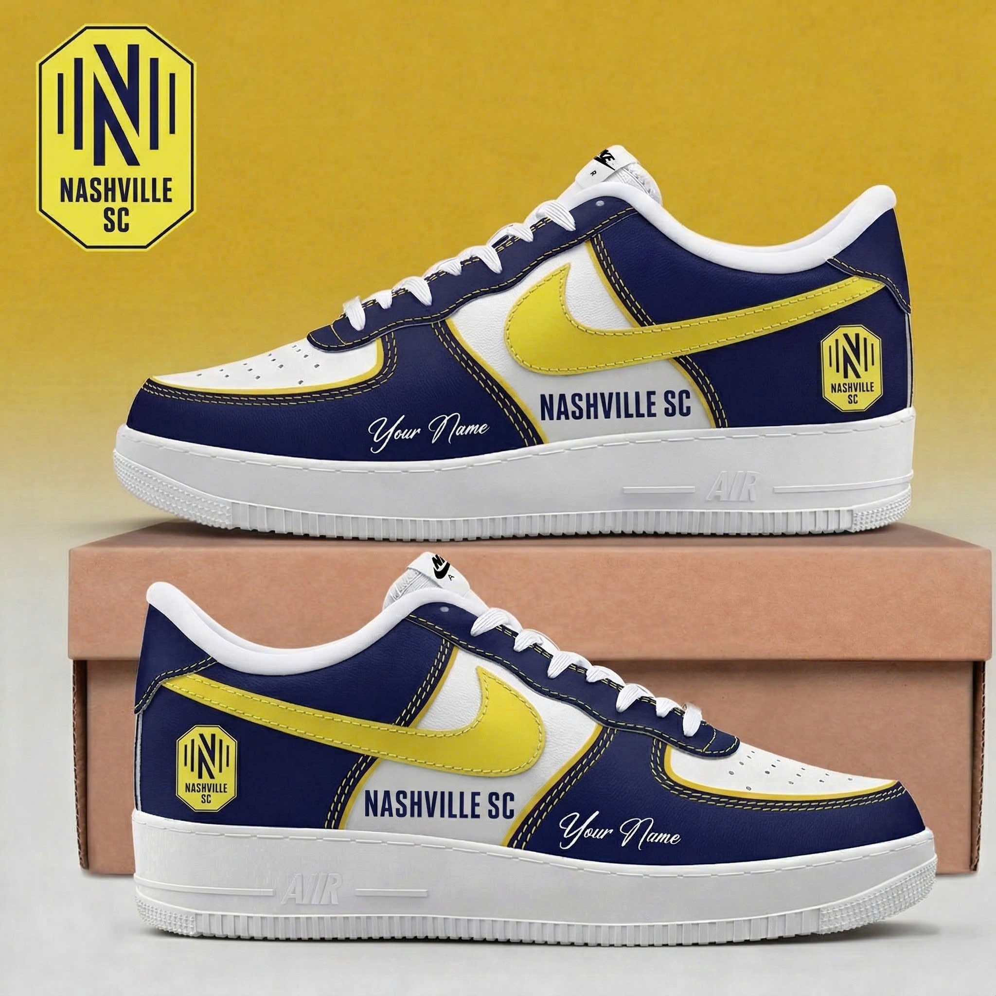Limited Edition – Customized MLS Nashville Af1 Sneakers