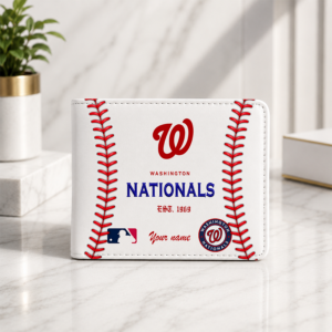 Limited Edition – Customized MLB Washington Nationals Leather Wallet