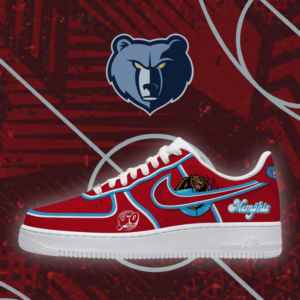 Limited Edition – Customized NBA Memphis Grizzlies Af1 Shoes