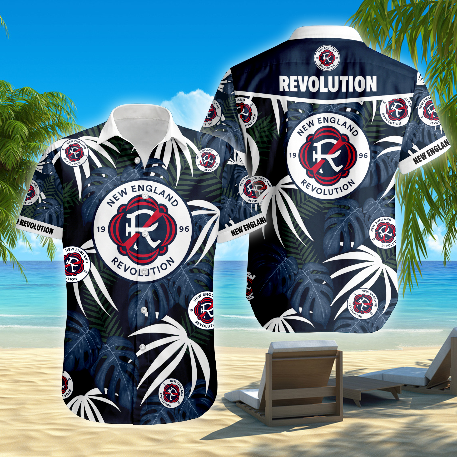 Limited Edition – Customized MLS New England Revolution Unisex Hawaiian Shirt