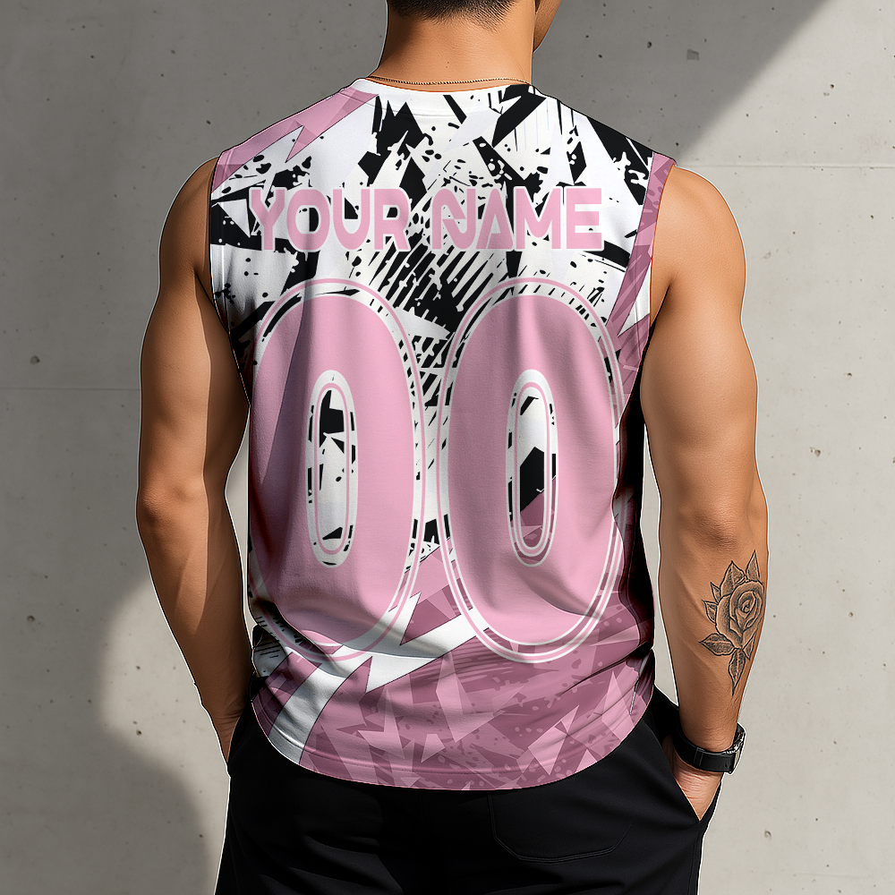 Limited Edition – Customized MLS Inter Miami Cf Tank Top & Gym Shirt - Image 2