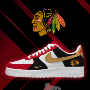 Limited Edition – Customized NHL Chicago Blackhawks Af1 Shoes