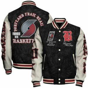 Limited Edition – Customized NBA Portland Trail Blazers Baseball Jacket