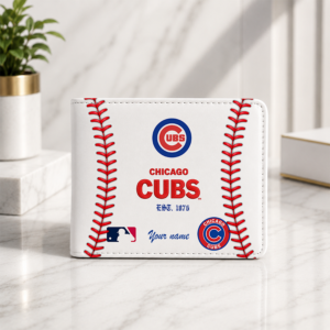 Limited Edition – Customized MLB Chicago Cubs Leather Wallet
