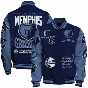 Limited Edition – Customized NBA Memphis Grizzlies Baseball Jacket