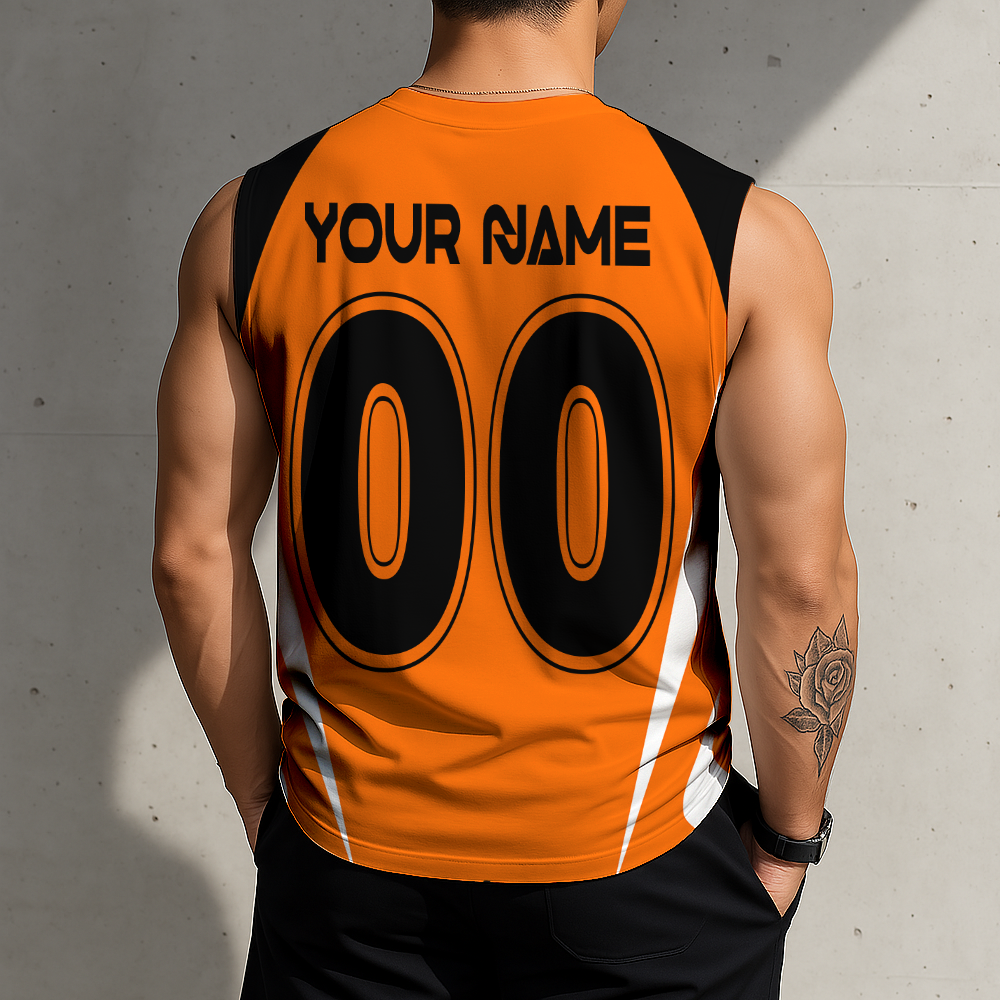 Limited Edition – Customized MLS Houston Dynamo Tank Top & Gym Shirt - Image 2