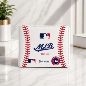 Limited Edition – Customized MLB Major League Baseball Leather Wallet