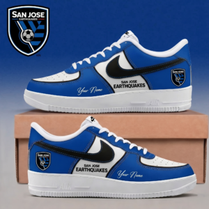 Limited Edition – Customized MLS San Jose Earthquakes Af1 Sneakers