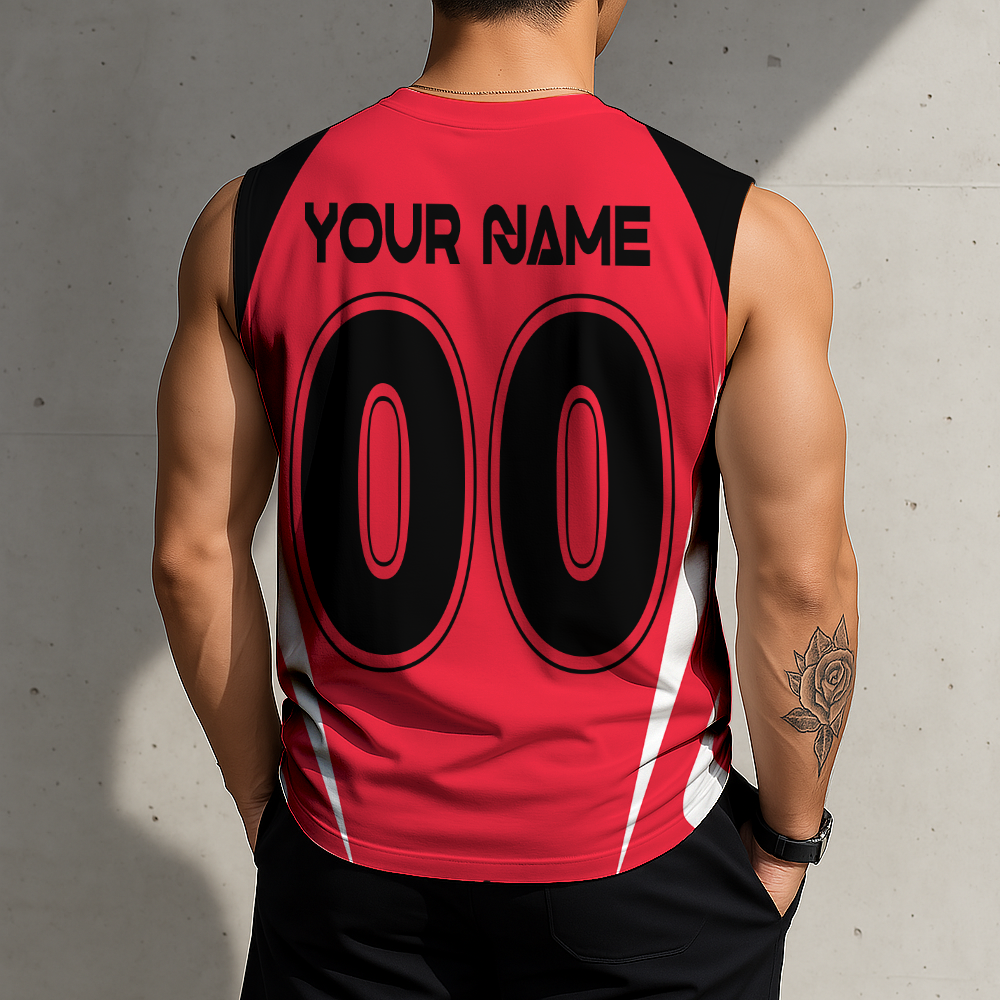 Limited Edition – Customized MLS New York Red Bulls Tank Top & Gym Shirt - Image 2
