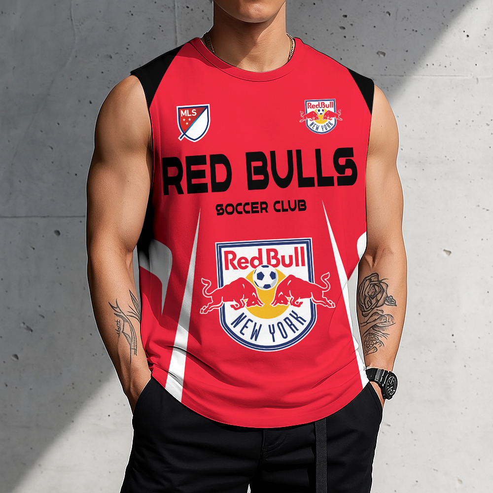 Limited Edition – Customized MLS New York Red Bulls Tank Top & Gym Shirt