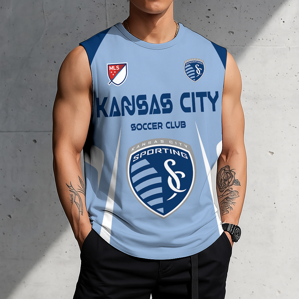 Limited Edition – Customized MLS Sporting Kansas City Tank Top & Gym Shirt