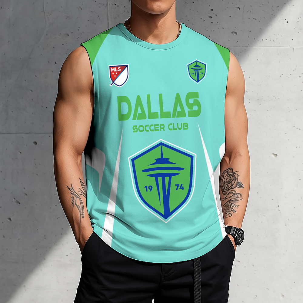 Limited Edition – Customized MLS Seattle Sounders Tank Top & Gym Shirt