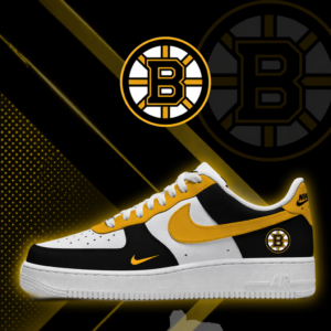 Limited Edition – Customized NHL Boston Bruins Af1 Shoes