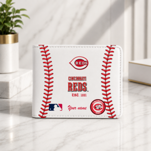Limited Edition – Customized MLB Cincinnati Reds Leather Wallet