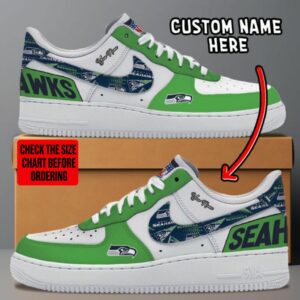 Limited Edition – Customized NFL Seattle Seahawks Af1 Sneakers