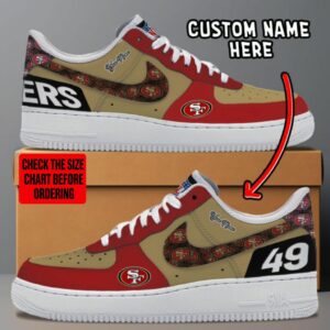 Limited Edition – Customized NFL San Francisco 49Ers Af1 Sneakers