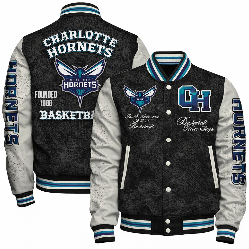 Limited Edition – Customized NBA Charlotte Hornets Baseball Jacket
