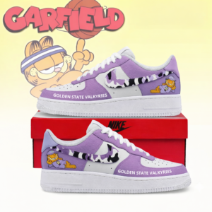 Limited Edition – Customized WNBA Golden State Valkyries x Garfield Af1 Sneakers